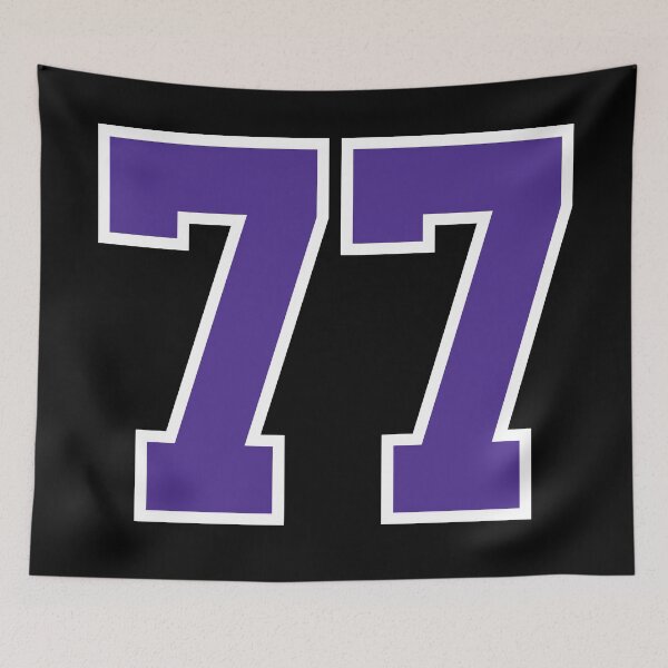 Item preview, Seventy-Seven Purple Jersey Number Sports 77 designed and sold by HelloFromAja.