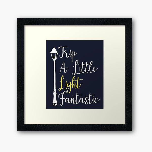 Mary Poppins Shirt, Disney Shirt, Trip a Little Light Fantastic, Mary Poppins Returns, Disney Gift, Disney shirt Disney Framed Art Print