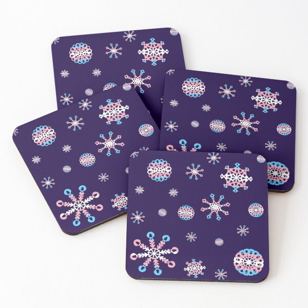 Item preview, Transgender Pride Flag Snowflake Pattern designed and sold by dysperdis.