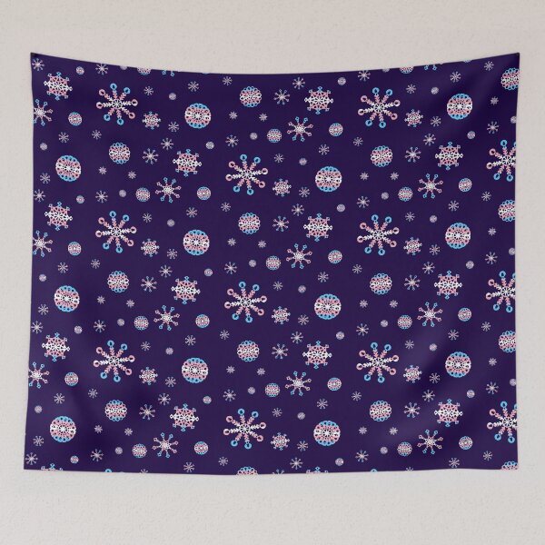 Item preview, Transgender Pride Flag Snowflake Pattern designed and sold by dysperdis.