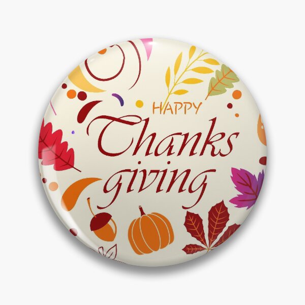 Item preview, happy thanksgiving day , hand drawn happy thanksgiving with autumn leaves designed and sold by mashmosh.