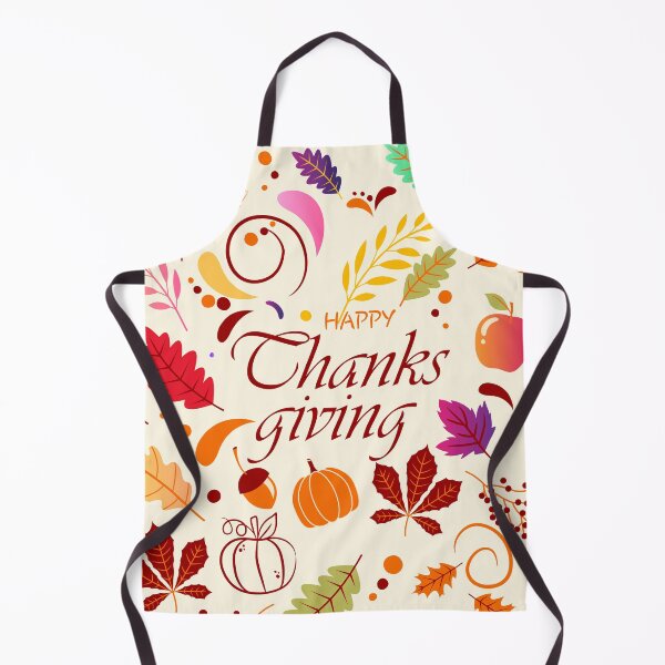 Item preview, happy thanksgiving day , hand drawn happy thanksgiving with autumn leaves designed and sold by mashmosh.