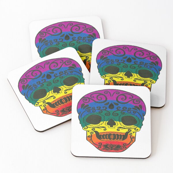 Item preview, Rainbow Sugar Skull designed and sold by Seymour  Art.
