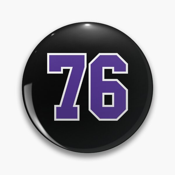 Artikelvorschau, Sechsundsiebzig Purple Jersey Number Sports 76 entworfen und verkauft von HelloFromAja.