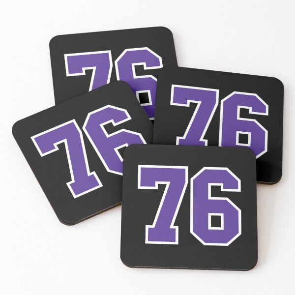 Item preview, Seventy-Six Purple Jersey Number Sports 76 designed and sold by HelloFromAja.