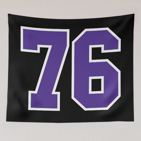Item preview, Seventy-Six Purple Jersey Number Sports 76 designed and sold by HelloFromAja.