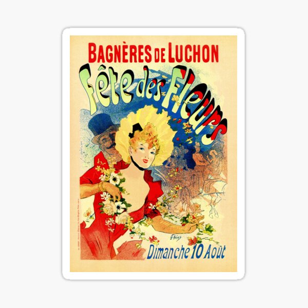 Item preview, Festival de flores belle epoque francés Bagnères de Luchon Chéret designed and sold by aapshop.