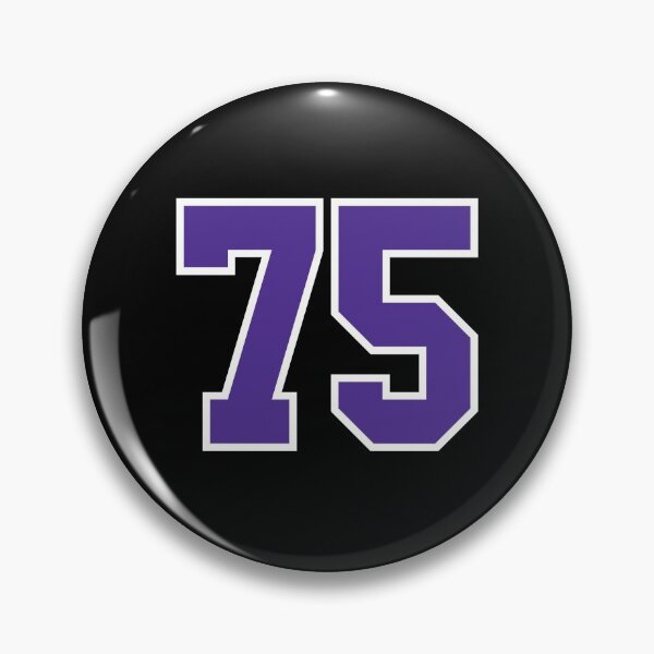 Item preview, Seventy-Five Purple Jersey Number Sports 75 designed and sold by HelloFromAja.
