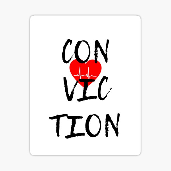 Conviction Sticker