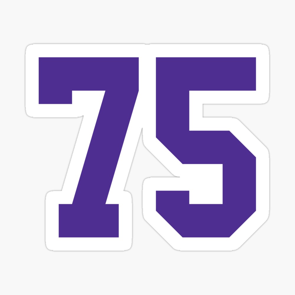 Fourty-Nine Purple Jersey Number Sports 49 Sticker for Sale by  HelloFromAja