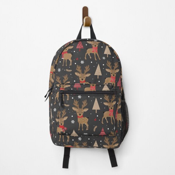 Item preview, Adorable Christmas Reindeer on Black designed and sold by Pink Pineapple Works.