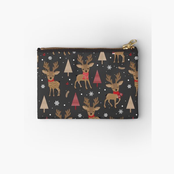 Item preview, Adorable Christmas Reindeer on Black designed and sold by Pink Pineapple Works.