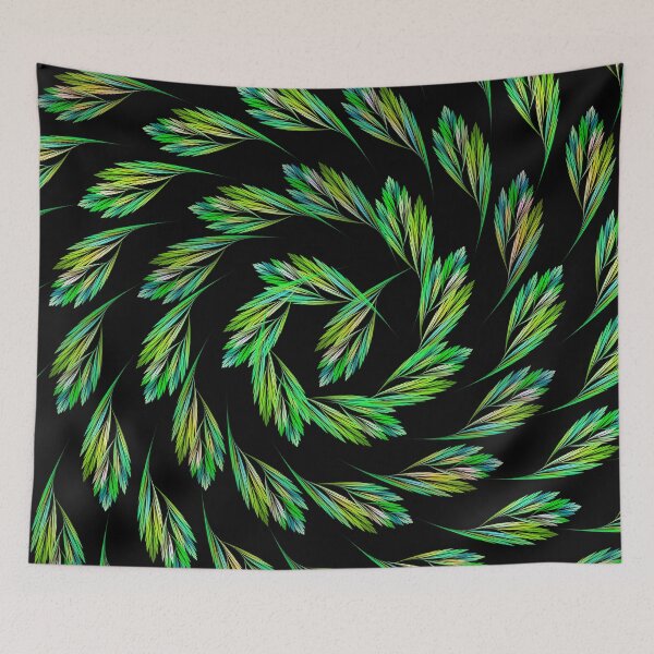 Item preview, Dancing leaves on black designed and sold by MarionsArt.