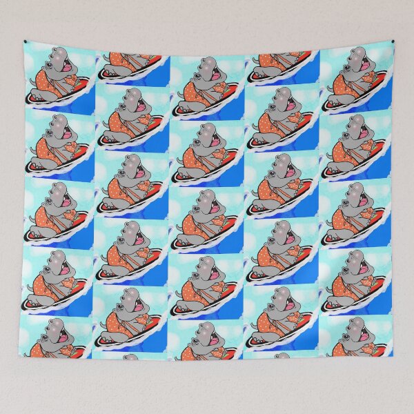 Item preview, Hippo Surfer  designed and sold by Shirley cute art .