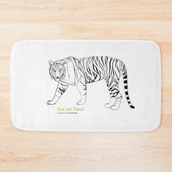 Item preview, Third in the endangered species series is the Bengal Tiger. designed and sold by URDdesigngroup.