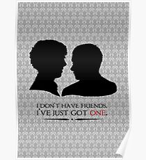 I don't have friends, I've just got one Poster