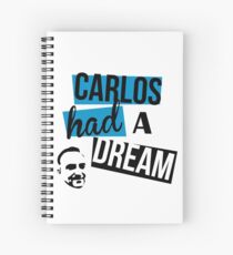 Carlos Had A Dream - White Spiral Notebook