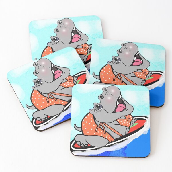 Item preview, Hippo Surfer  designed and sold by Shirley cute art .