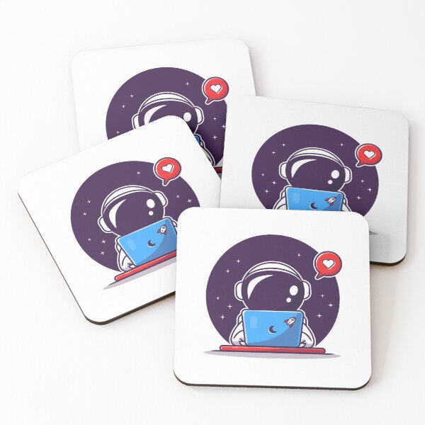 Item preview, Cute Astronaut Operating Laptop Cartoon designed and sold by artPS.