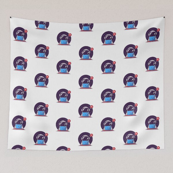 Item preview, Cute Astronaut Operating Laptop Cartoon designed and sold by artPS.