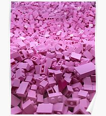 Pink legos Poster