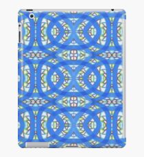 Vitrail bleu iPad Case/Skin