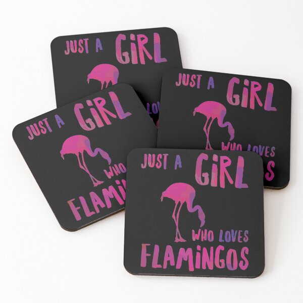 Item preview, Flamingo just a girl art design gift designed and sold by Grimbart.