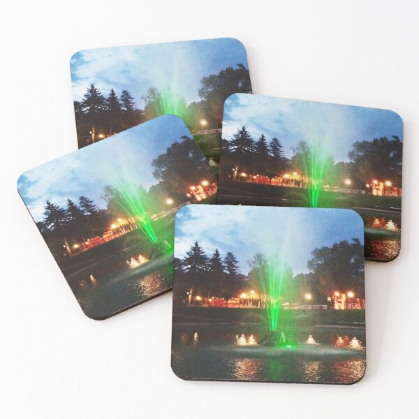 Item preview, Colorful fountain at night designed and sold by helenkaiy.
