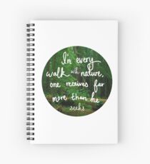 Cuaderno de espiral En cada paseo con la naturaleza