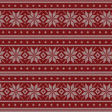 Artwork thumbnail, Red Winter Knitted Pattern by hellcom