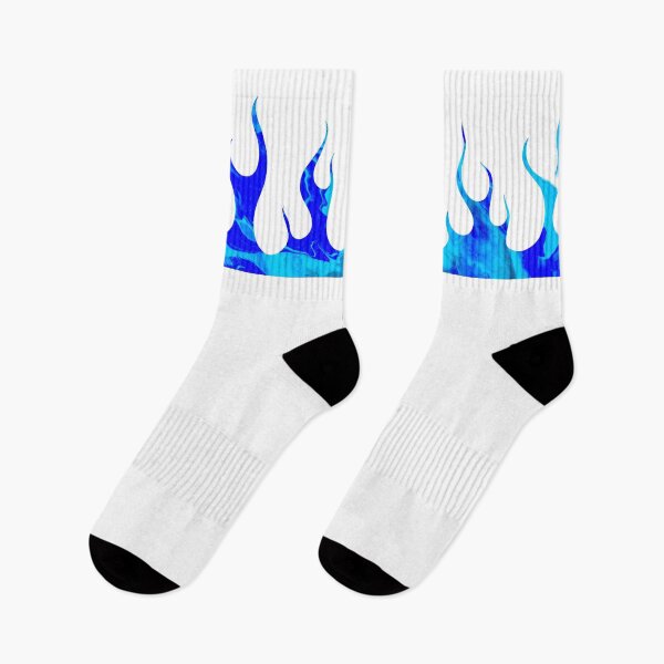 Item preview, Blue Flames 2 on White background designed and sold by xalexiart.
