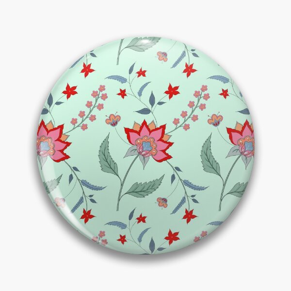 Artikelvorschau, Rosa und rote Chintz-Blumenminze entworfen und verkauft von Geetika Batra.