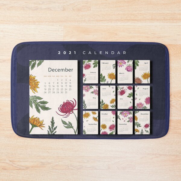 Item preview, 2021 FLORAL CALENDAR designed and sold by Delicious Design ⭐⭐⭐⭐⭐.