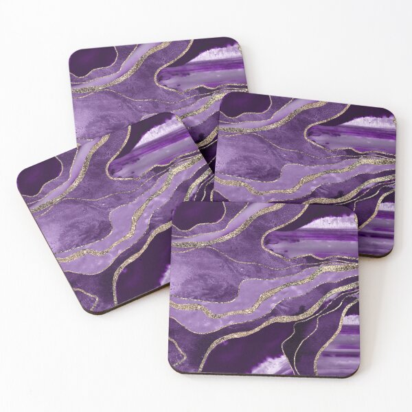 Item preview, Purple Marble Agate Gold Glam #1 (Photo of Glitter Only - Not Reflective) designed and sold by Anita's & Bella's Art.
