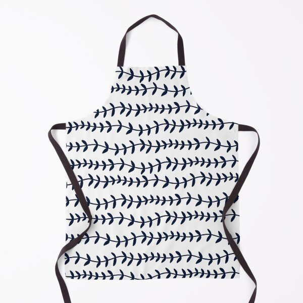 Item preview, Hamptons Style Navy Leaf Pattern designed and sold by Anne-Marie Bloor.
