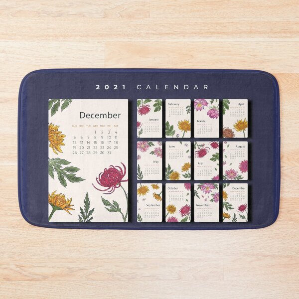 Item preview, 2021 FLORAL CALENDAR designed and sold by Delicious Design ⭐⭐⭐⭐⭐.