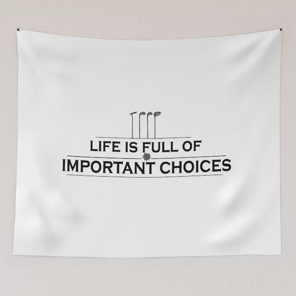 Item preview, LIFE is full of IMORTANT choices, Golf shirt designed and sold by Castore design.