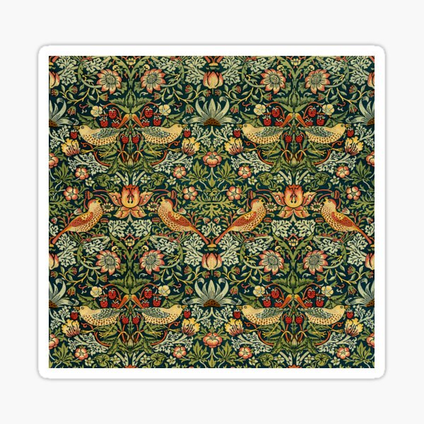 Strawberry Thief (Pattern) - William Morris Sticker