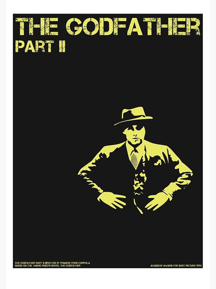 The Godfather Part Ii Poster For Sale By Gimbri Redbubble