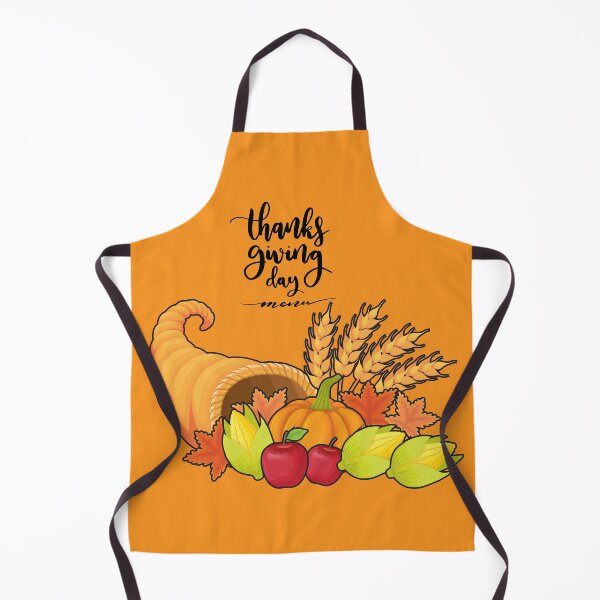 Item preview, happy Thanksgiving Day, Thanksgiving cornucopia filled with fresh harvest vegetables designed and sold by mashmosh.