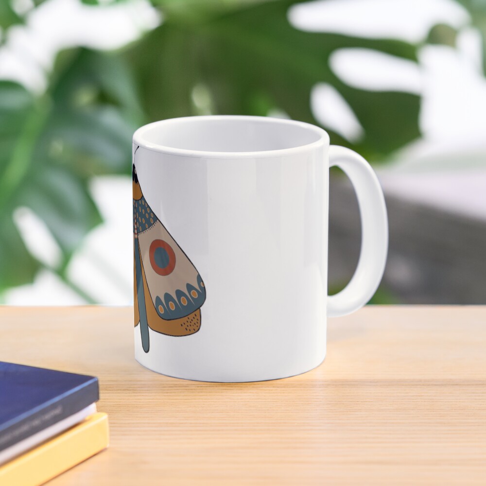colorful moth digital drawing Mug