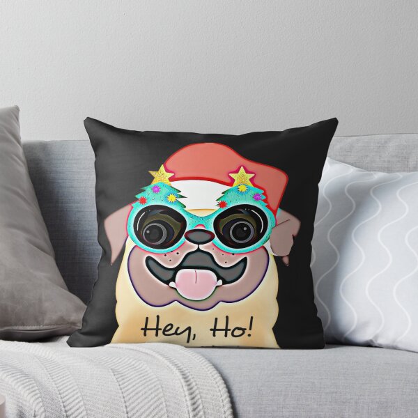 Item preview, ¡Oye, ho, ho, ho! (gorro de santa pug) designed and sold by HamiltonmagicTs.