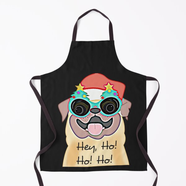 Item preview, Hey, Ho, Ho, Ho! (pug Santa hat) designed and sold by HamiltonmagicTs.