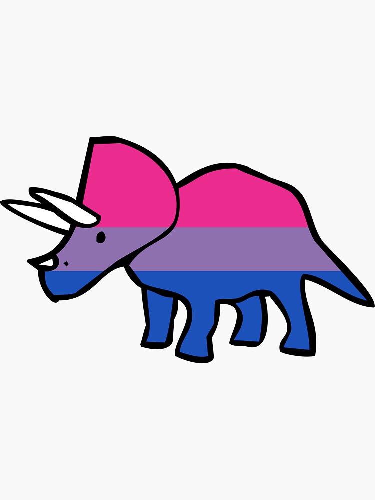 Discover Biceratops (Bisexual Triceratops) Sticker
