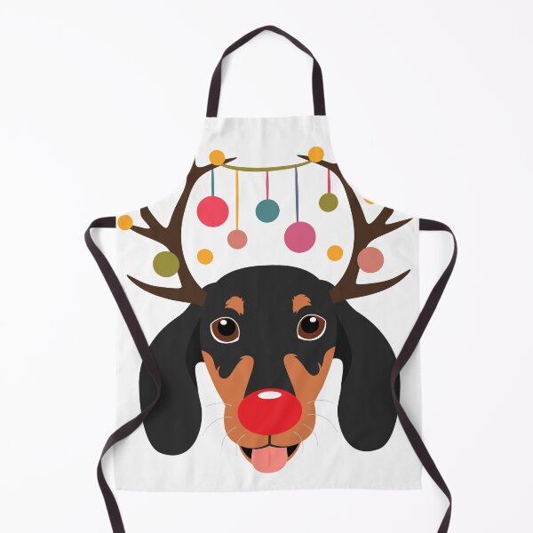 Item preview, Christmas Reindeer Dachshund Sausage Dog designed and sold by Lulupainting.