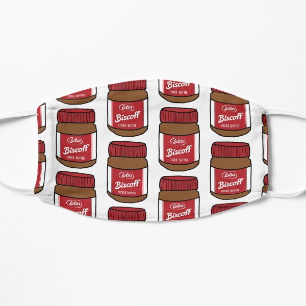 Lotus Biscoff Biscuit Spread Illustration Flat Mask