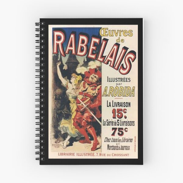 Item preview, retro les oeuvres de rabelais illustrees par a robida             vintage reclame designed and sold by CorasPosters.