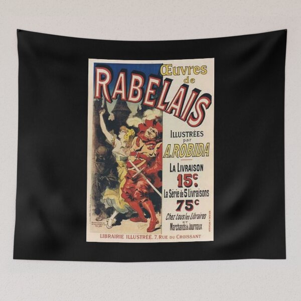 Item preview, retro les oeuvres de rabelais illustrees par a robida vintage reclame designed and sold by CorasPosters.