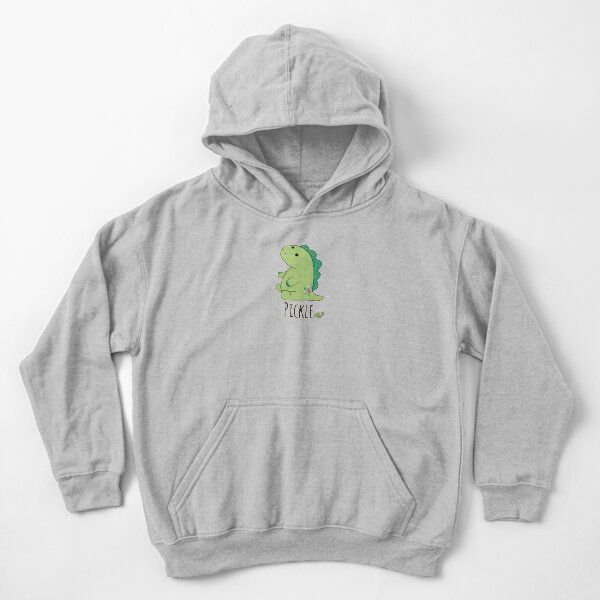 Moriah Elizabeth pickle the dinosaur Kids Pullover Hoodie