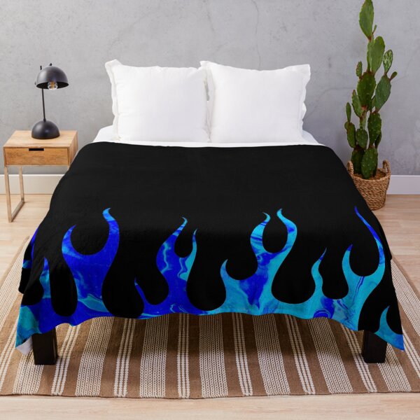 Item preview,  Blue Flames 2 on Black designed and sold by xalexiart.